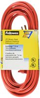 Fellowes 1-Outlet 3-Prong Indoor/Outdoor Heavy Duty Extension Cord, 25-Feet (99597)