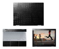 Decalrus - Protective Decal for Google PixelBook (12.3" Screen) Laptop Crocodile Skin Pattern Texture Skin Skins Decal wrap CROgooglePixelbk12Black