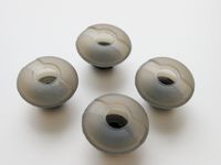 4 Large Gray Earbuds Eartips Set Compatible with Plantronics Voyager 5200 5220, Voyager Pro, Pro +, Pro HD, Pro UC, and Voyager Legend, Legend UC Headset Wireless Devices