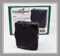 VoiceBooster Voice Amplifier 12watts Black MR1505 (Aker) by TK Products, Portable, for Teachers, Coaches, Tour Guides, Presentations, Costumes, Etc.