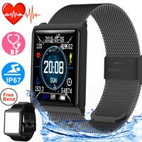 Duperym Smart Watch for Men Women Waterproof Sport Fitness Tracker Outdoor Great Gifts with Heart Rate Blood Pressure Sleep Monitor Wearable Wristband Watch Activity Tracker Compatible iOS Android