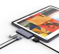 USB Type-C Hub Dongle Adapter for iPad Pro 2018-4 in 1 USB C Hub with 4k HDMI, 3.5mm Headphone Jack, USB 3.0, PD Charging - Compatible with iPad Pro 11"/12.9" 2018 & MacBook Pro