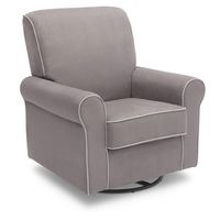 Delta Children Rowen Glider Swivel Rocker Chair, Dove Grey