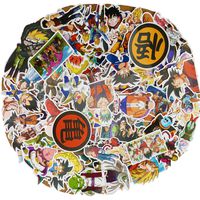 Dragon Ball Cool Vinyl Sticker 100PCs Love Laptop DBZ Stickers Decal Film Skateboard Guitar Case Car Bike Stumper Luggage Door Decoration for iPhone Mac Book Huawei Bottle Kid Adult Children (100pcs)