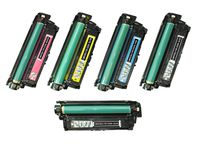SpeedyToner Remanufactured Toner Cartridge Replacement for HP 504A ( Black,Cyan,Magenta,Yellow , 5-Pack )