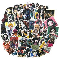 Kawaii Anime Laptop Sticker for Kids&Girl, 50pcs Pack Lovely Cute Vinyl Skateboard Water Bottle Computer Travel Case Guitar Snowboard Luggage Car Bike Phone Graffiti Decal (Demon Slayer: Kimetsu no Y)