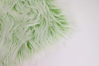 Faux Mongolian Fur Photography Prop, Newborn Prop, Basket Stuffer, Layering Blanket, Rug (Small, 18"x20", Frosted Lime Green)