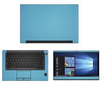 Decalrus - Protective Decal for Dell Latitude 7480 (14" Screen) Laptop Sky Blue Carbon Fiber Skin case Cover wrap CFdellLatitude7480SkyBlue