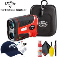 Callaway Tour S Golf Laser Rangefinder (Slope Version) with Golf Tour Hat Gift Set and Cleaning Kit