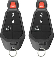 KeylessOption Keyless Entry Remote Control Car Key Fob for Dodge Chrysler Jeep (Pack of 2)