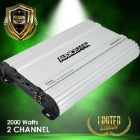 Audiobank 2 Channels 2000 WATTS Bridgedable Car Audio Stereo Amplifier P2002