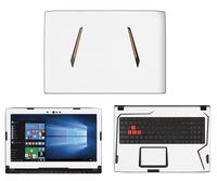 Decalrus - Protective Decal for Asus ROG Strix GL502VT (15.6" Screen) Laptop White Carbon Fiber Skin Skins Decal for case Cover wrap CFrogGL502vtWhite