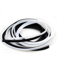 Tueascallk Flexible Sharp and Rough Edge Trim Protector, Push-in Edge Shield for Steel Panels, Wood Panels, Glass and Plastic Panels, Fits 0.3"-0.35" Thickness Edge, Black, White, 32'