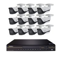 Q-See Home Security System (QC826-12ET-2) 16 Channel 4K Ultra HD NVR with 2TB Hard Drive and (12) 4K Ultra HD Bullet Cameras, Night Vision, Indoor/Outdoor, App