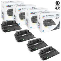 LD Compatible Toner Cartridge Replacement for HP 42X Q5942X High Yield (Black, 4-Pack)