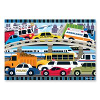 Melissa & Doug Traffic Jam Floor Puzzle (Beautiful Original Artwork, Sturdy Cardboard Pieces, 24 Pieces, 24" L x 36" W, Great Gift for Girls and Boys - Best for 3, 4, and 5 Year Olds)