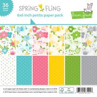 Lawn Fawn Single-sided Petite Paper Pack 6"x6" 36/pkg-spring Fling, 12