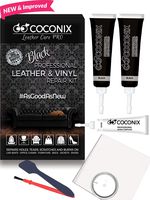 Coconix Black Leather Repair Kits for Couches - Vinyl & Upholstery Repair Kit for Car Seats, Sofa & Furniture - Liquid Scratch Filler Formula Repairs Couch Tears & Burn Holes