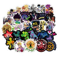 50Pcs Cartoon Anime JoJo's Bizarre Adventure Waterproof Stickers for Laptop Stickers Motorcycle Bicycle Skateboard Luggage Decal Graffiti Patches