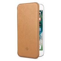 Twelve South SurfacePad for iPhone 6/6s, Camel | Ultra-Slim Luxury Leather Cover + Display Stand
