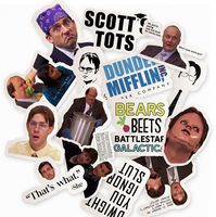 The Office Stickers - Pack of 15 Funny Laptop Sticker, The Office Stickers for Water Bottle, Hudro Flasks Stickers, Laptop Stickers The Office, The Office Car Decal