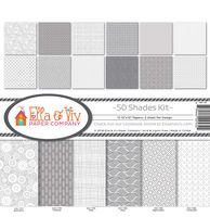 Ella & Viv by Reminisce (ELLLX) EAV-1183 50 Shades Scrapbook Collection Kit, Multi Color Palette