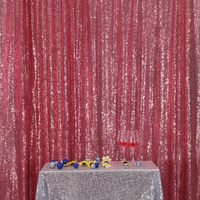 Fuchsia Pink PartyDelight Sequin Backdrop Photography and Photo Booth, 8FTx8FT
