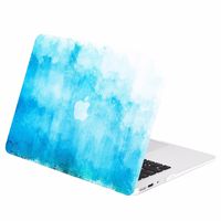 TOP CASE - Blue Graphics Rubberized Hard Case Compatible MacBook Air 11" Model: A1370 / A1465 - Washed Blue