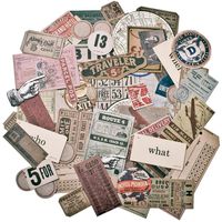 Expedition Ephemera Pack by Tim Holtz Idea-ology, 63 Pieces, Assorted Colors/Designs, TH93115