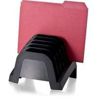 Officemate Achieva Incline Sorter, 6-Compartment, Recycled, Black (26243)