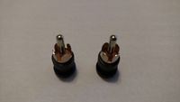 RCA Shielded Shorting Cap Plug EMI RFI Filter & Noise Canceling Qty 2