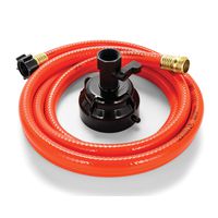 Camco 22999 Orange RhinoFLEX Gray Clean System with Hose and Jet Rinser Cap-Ideal for Flushing Black, Grey Water or Tote Tanks 5/8" Inside Diameter