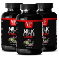 Artichoke Leaf Extract - Milk Thistle Extract - Urination Health - 3 Bottle 180 Capsules