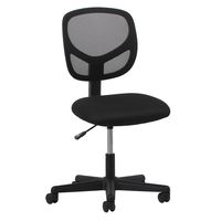 OFM Essentials Collection Mesh Back Office Chair, Armless, in Black