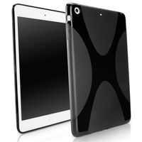 iPad mini with Retina display Case, BoxWave [BodySuit] Premium Textured TPU Rubber Gel Skin Case for Apple iPad mini with Retina display, 3, 1st Gen - Jet Black