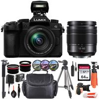 Panasonic Lumix DC-G95 Mirrorless Digital Camera with 12-60mm Lens + Essential Starter Accessory Bundle incl. Wide-Angle & Telephoto Conversion Lens, Gadget Bag & More