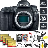 Canon EOS 5D Mark IV DSLR Camera (Body) + 128GB Memory Card (4X 32) Base Combo