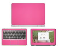 decalrus - Protective Decal for HP ChromeBook X360 11-AE030NR (11.6" Screen) Laptop Rose Carbon Fiber Skin Skins Decal for case Cover wrap CFHPchromebookX360_11-ae030nrRose