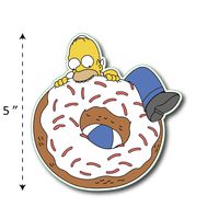 (TK-207) Simpson | Homer Eat Donut - Waterproof Vinyl Sticker for Laptops Tablets Cars Motocycles Bicycle Skateboard Luggage Or Any Flat Surface (5")