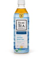 Teas' Tea Unsweetened Jasmine Green Tea 16.9 Ounce (Pack of 12) Organic Zero Calories No Sugars No Artificial Sweeteners Antioxidant Rich High in Vitamin C