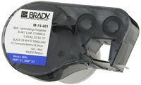 Brady M-74-461 Polyester B-461 Black on White/Clear Label Maker Cartridge, 2-3/16" Width x 1/2" Height, For BMP51/BMP53 Printers