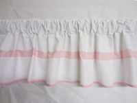 Baby Doll Bedding Modern Hotel Style Window Valance, Pink