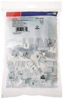 Leviton 61110-JW6 Extreme 6+ QuickPort Connector, Cat 6, White, 150-Pack, Kitted with Jack Rapid Tool