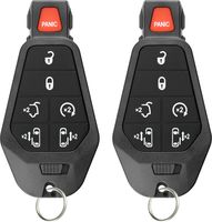 KeylessOption Keyless Entry Remote Control Car Key Fob Starter Alarm for Caravan Town Country (Pack of 2)