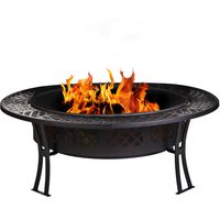 CobraCo FB8008 Diamond Mesh Fire Pit with Screen and Cover