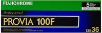 Fujifilm 16326030 Fujichrome Provia 35mm 100F Color Slide Film ISO 100 - 5 Rolls of 36 Exposures (Green/White/Purple)