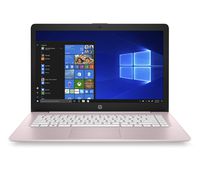 HP Stream 14-inch Laptop, AMD Dual-Core A4-9120E Processor, 4 GB SDRAM, 64 GB eMMC, Windows 10 Home in S Mode with Office 365 Personal for One Year (14-ds0160nr, Rose Pink)