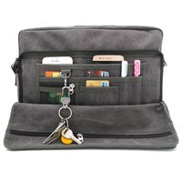 Travel Messenger Bags Men Multifunction Business Class Briefcase Womens Messenger Bag Shoulder Bag for 15" Laptop Gray