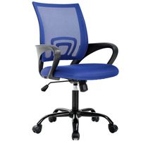 Ergonomic Office Chair Desk Chair Mesh Computer Chair Back Support Modern Executive Adjustable Chair Task Rolling Swivel Chair for Women, Men(Blue)