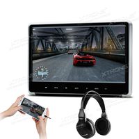 XTRONS Silver 1PC 11.6 Inch HD Digital Touch Panel Car Auto Headrest Active DVD Player Kid Games Built-in HDMI Port 1PC Headphone Included